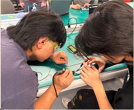 Soldering the Maze Runner hardware connections